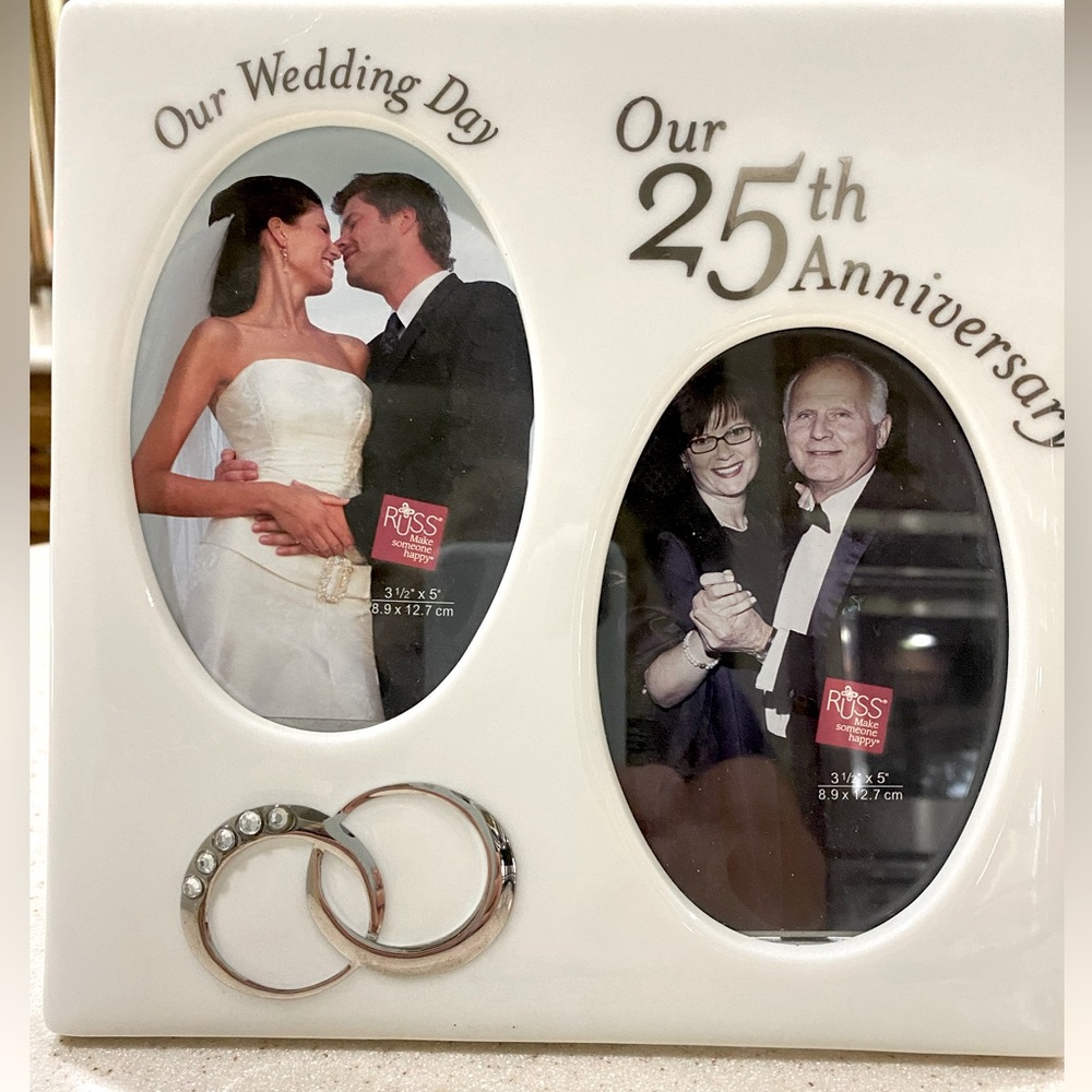 25th Anniversary Ceramic Picture Frame
